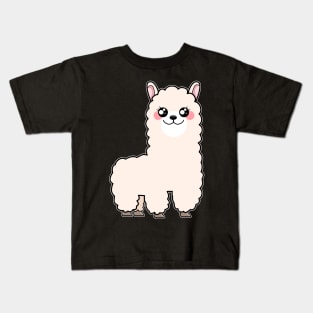 Cute Baby Alpaca Kids T-Shirt